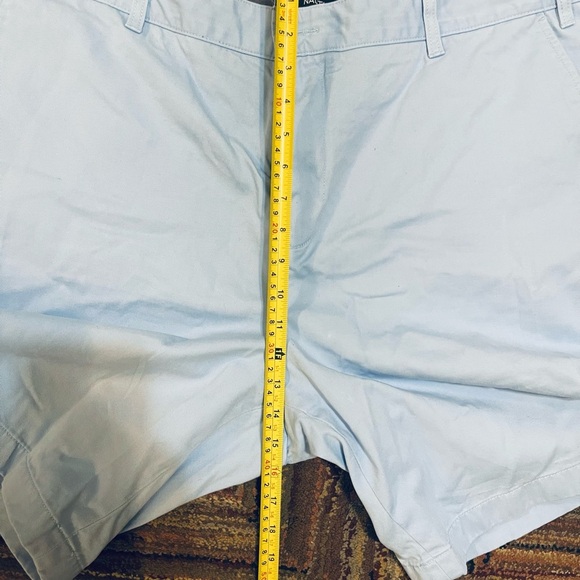 Nautica Golf Chino Shorts Mens Size 42 W Cotton Light Blue Color - Picture 6 of 7
